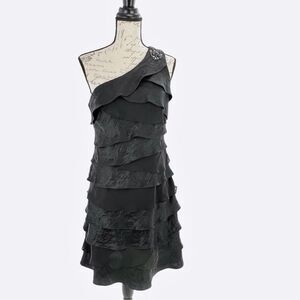 S.L fashion one shoulder dress